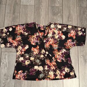 Bobeau Multicolor Floral Women's Blouse